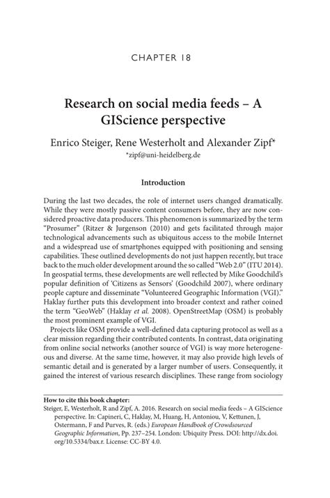 socialmediagis|[PDF] Social Media and GIScience: collection, analysis, and ...